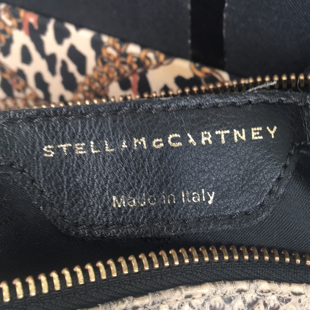 Stella Mccartney Python Print Crossbody Bad, Euc - image 4